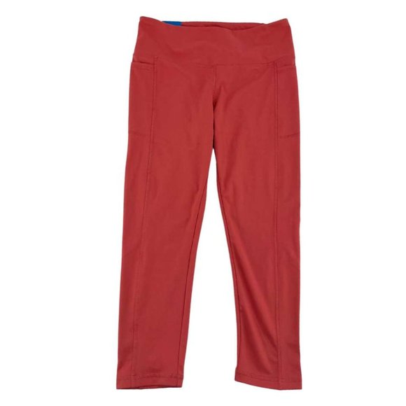 Danskin | Women's Reflective Capri Leggings | Pink | Size Large - Picture 1 of 3